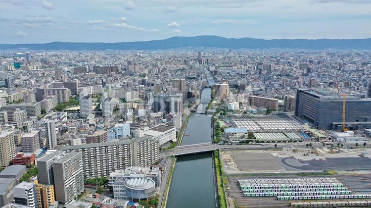 水都大阪 大阪城公園,大阪,町並みの写真素材