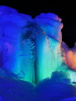 支笏湖 支笏湖 千歳・支笏湖氷濤まつり,支笏湖,厳寒の写真素材