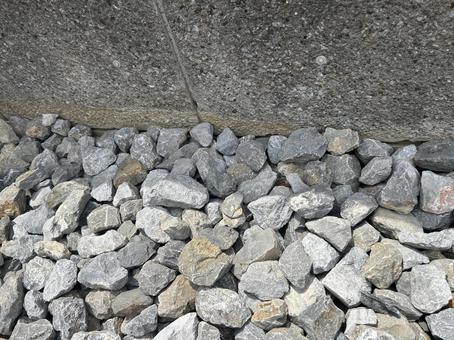 敷き詰められたグレーの砕石 敷き詰められたグレーの砕石 石,砕石,グレーの写真素材