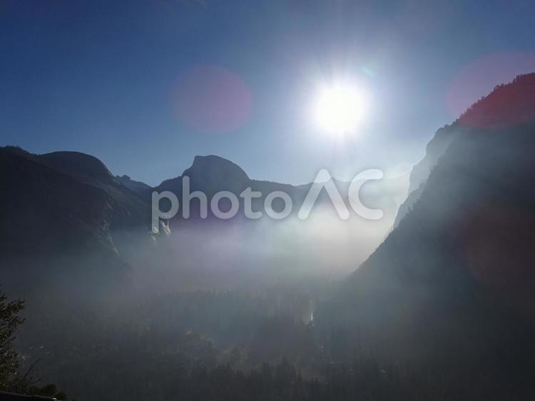 ヨセミテ国立公園 ハーフドーム,ヨセミテ国立公園,観光シンボルの写真素材