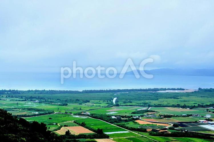 沖縄・バンナ公園から見る石垣島の景観 石垣島,バンナ公園,離島の写真素材