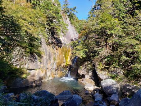 昇仙峡の仙娥滝より 昇仙峡,仙娥滝,自然の写真素材