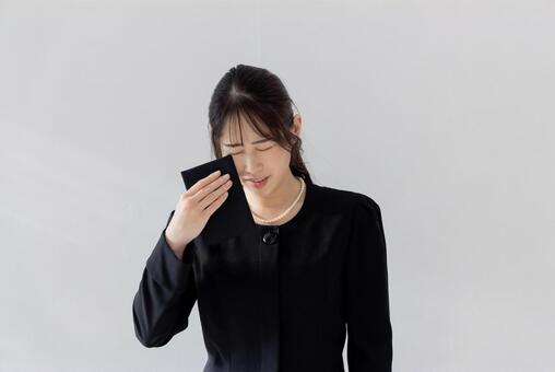 お葬式イメージ 葬儀,女性,着物の写真素材