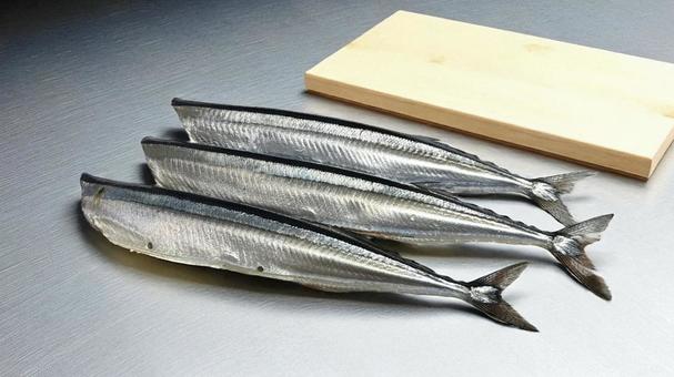 秋の味覚 秋刀魚の切り身 秋の味覚 秋刀魚の切り身 さんま,秋,味覚の写真素材