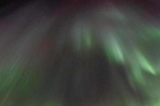 イエローナイフの美しいオーロラの写真