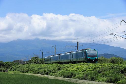 Photo, uemoshimine line, resort shirakami, sea, 
