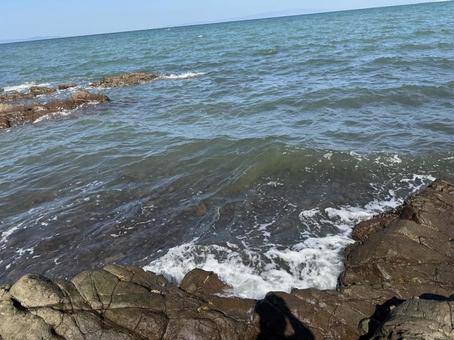 地磯の風景 地磯,磯,海の写真素材