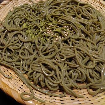 茶そば（アップ） 茶そば,蕎麦,和食の写真素材