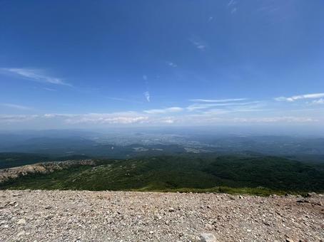 山頂からの景色 山頂からの景色の写真