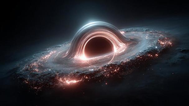 宇宙の神秘:光を歪めるブラックホール 宇宙の神秘:光を歪めるブラックホールの写真