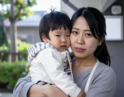 子育てで少し疲れている 子育てで少し疲れているの写真