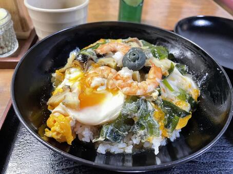 さざえ丼 福岡,さざえ丼,志賀島の写真素材