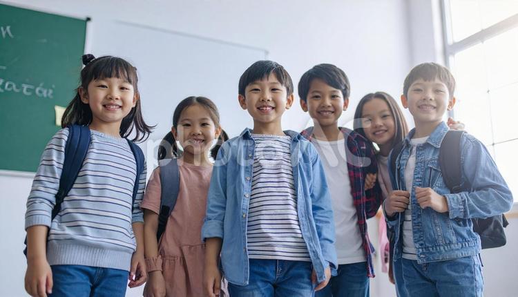 英会話教室で学ぶ子供たち 若者,宿題,若いの写真素材