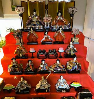 Photo, a stage, hina doll, hina matsuri, 