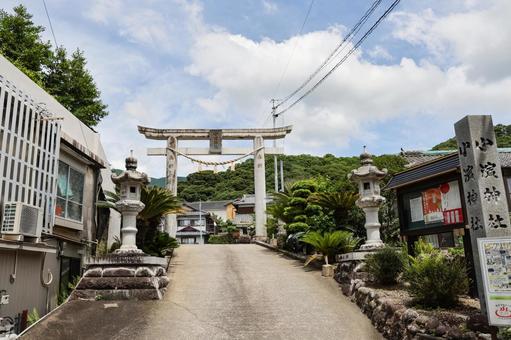 小浜神社 一の鳥居 小浜神社 一の鳥居 小浜神社,神社,温泉の神様の写真素材
