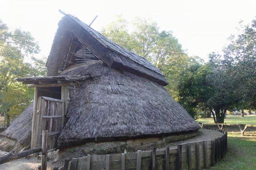 弥生時代を代表する登呂遺跡の竪穴式住居 弥生時代を代表する登呂遺跡の竪穴式住居 弥生時代,登呂遺跡,竪穴住居の写真素材