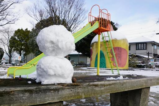 雪だるま 雪だるまの写真