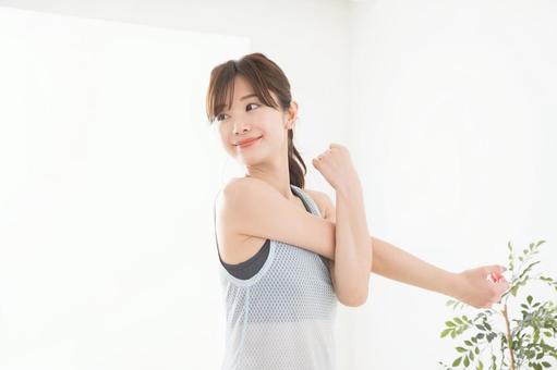 フィットネスクラブ フィットネスクラブ フィットネスクラブ,フィットネスジム,女性の写真素材