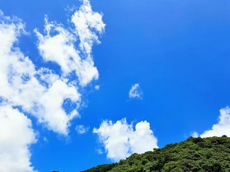 山と青空 山と青空の写真