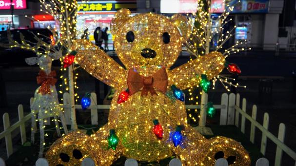 八王子市の中心街のクリスマス（東京都）の写真