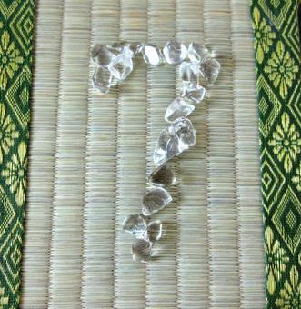 クリスタルナンバー　７ クリスタル,水晶,天然石の写真素材