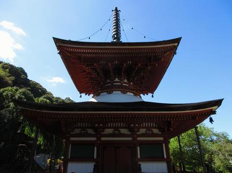 大阪府-金剛寺-多宝塔 金剛寺,寺,天野山の写真素材
