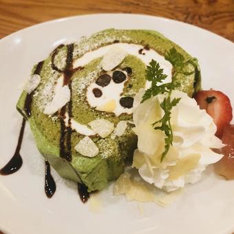 Matcha roll cake, JPG Matcha roll cake, JPG