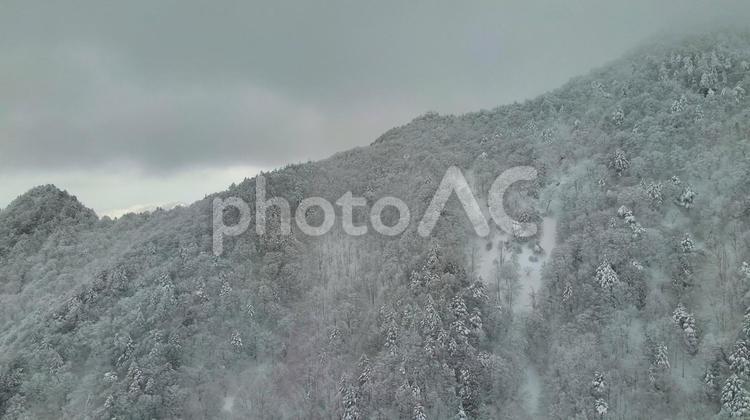 冬の奈良県みたらい渓谷 冬,山,雪景色の写真素材