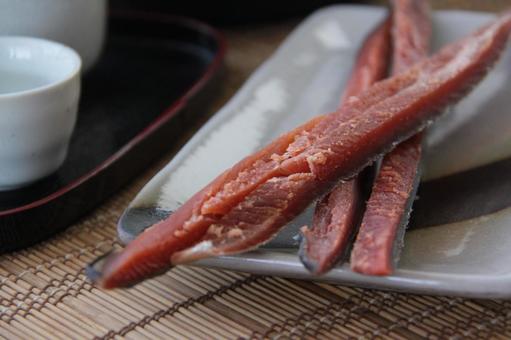 鮭トバ 珍味の写真