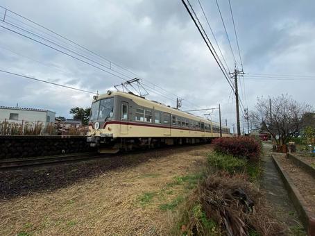 富山地方鉄道 富山地方鉄道 富山地方鉄道,レトロ,車両の写真素材