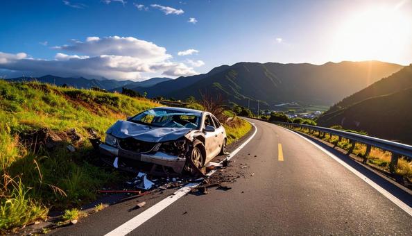 交通事故車の写真