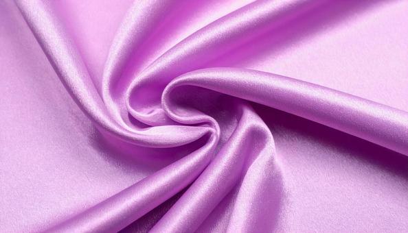 ラベンダー色のサテン生地 ラベンダー色のサテン生地の写真