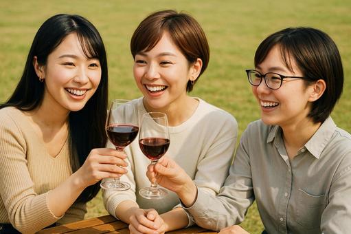 仲間と笑顔乾杯 仲間と笑顔乾杯の写真