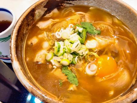 お月見カレー南蛮 お月見カレー南蛮 カレー蕎麦,カレー南蛮,月見そばの写真素材
