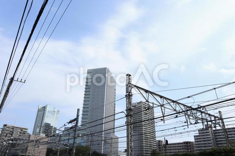 目黒　街並み 暮らし,高層ビル群,マンションの写真素材