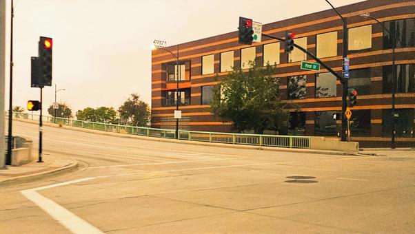 アメリカの道路 アメリカの道路の写真