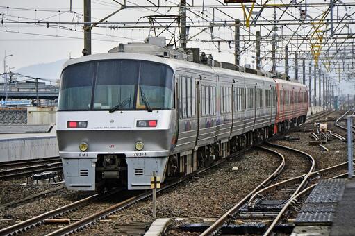 ７８１系　電車　ハイパーサルーン 鉄道,電車,線路の写真素材