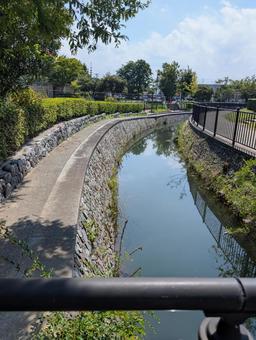 小川のある風景 小川のある風景の写真
