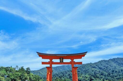 厳島神社大鳥居 廿日市市 広島県 厳島神社大鳥居,大鳥居,厳島神社の写真素材
