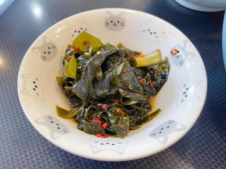 わかめの韓国風酢の物 わかめの韓国風酢の物 酢の物,副菜,和え物の写真素材