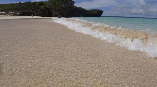 宮古島の海 海,波,ビーチの写真素材