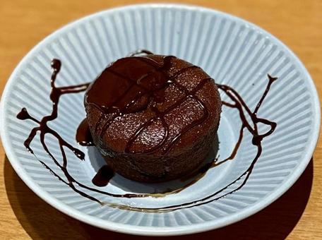 フォンダンショコラ フォンダンショコラ,フォンダショコラ,チョコの写真素材