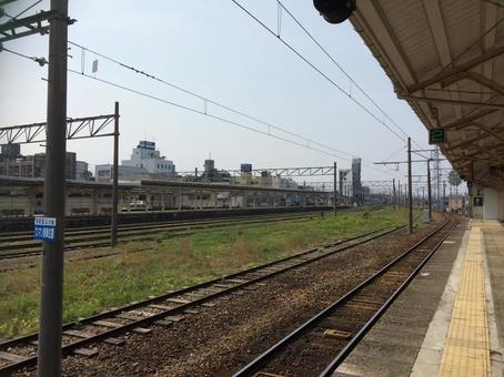 線路 線路 線路,駅,風景の写真素材