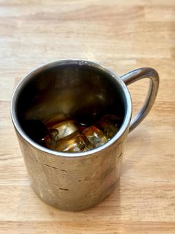 飲み終えたアイスコーヒー 飲み終えたアイスコーヒー 完飲,飲み干す,アイスコーヒーの写真素材