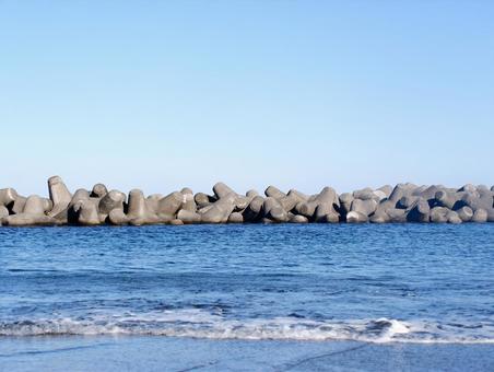 テトラポット テトラポット 海,テトラポット,岸の写真素材