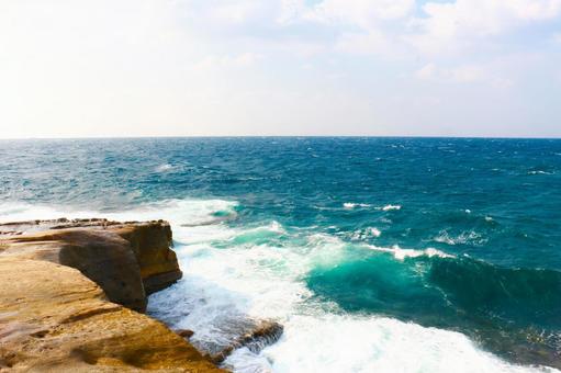 青空と海 青空と海の写真