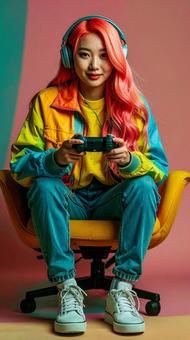 ゲーマー女子の写真