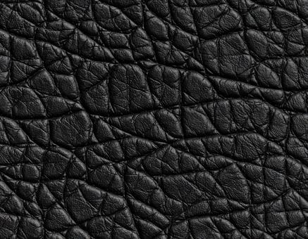 しわ加工ブラックレザー しわ加工ブラックレザーの写真