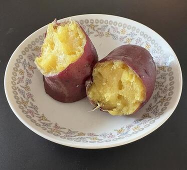 R7.11.27　さつまいも紅はるか 昼食,薩摩芋,サツマイモの写真素材