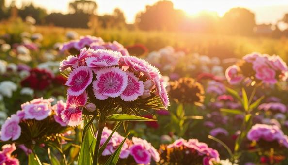 秋の花 ナデシコ 秋の花 ナデシコの写真